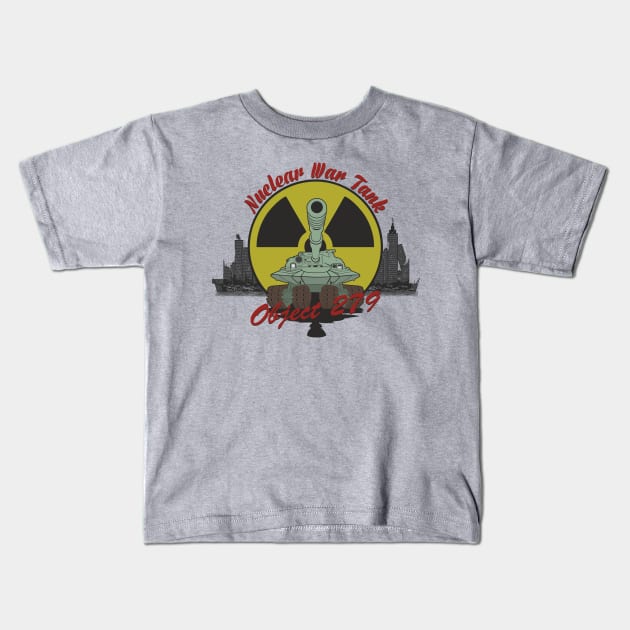 Nuclear War Tank Object 279 Kids T-Shirt by FAawRay